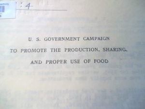 Photo of cover page of Book IV The Victory Gardens Campaign prepared by the US Department of Agriculture, 1943